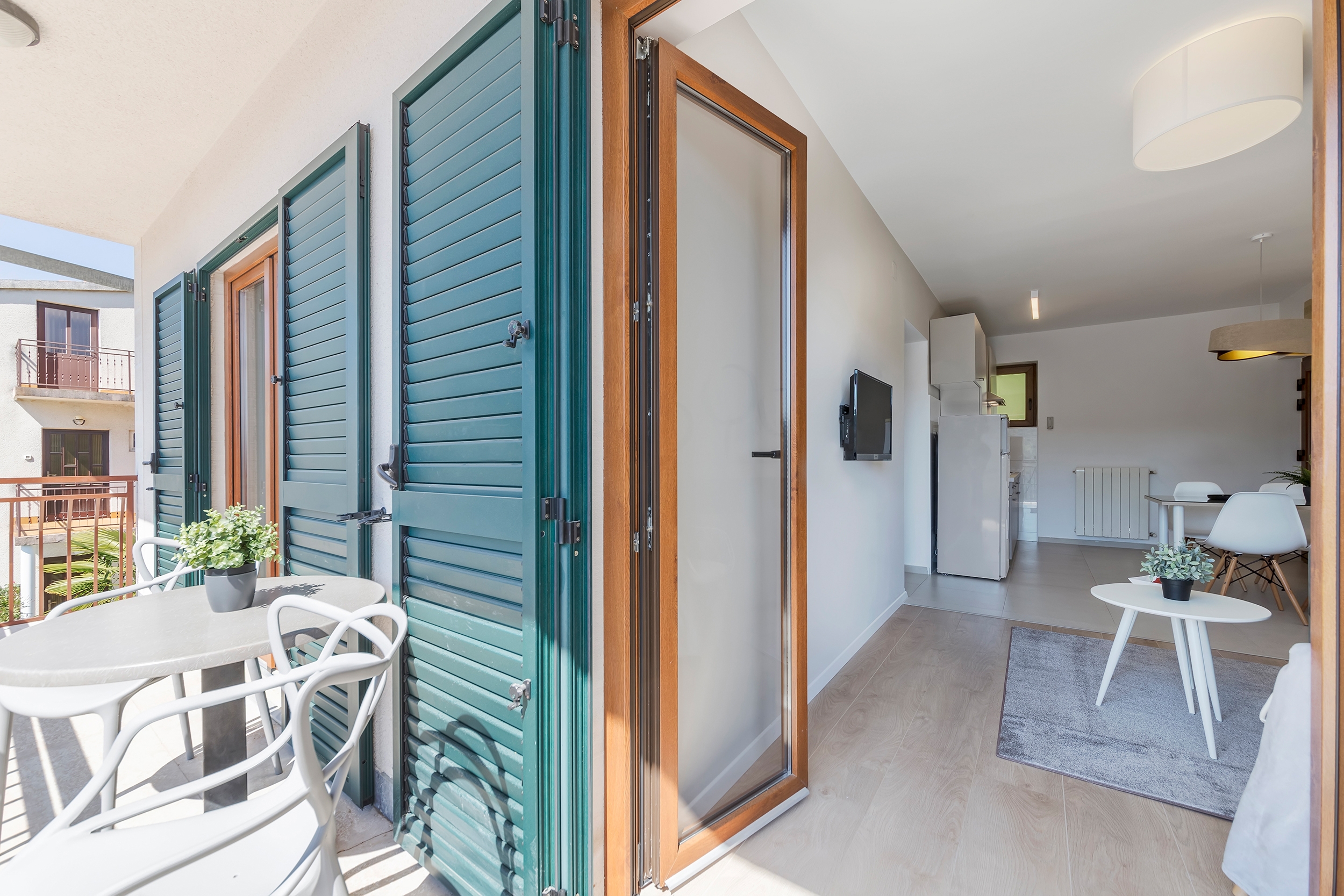 Two bedroom apartment with balcony and sea view Rabac, Labin  A-b