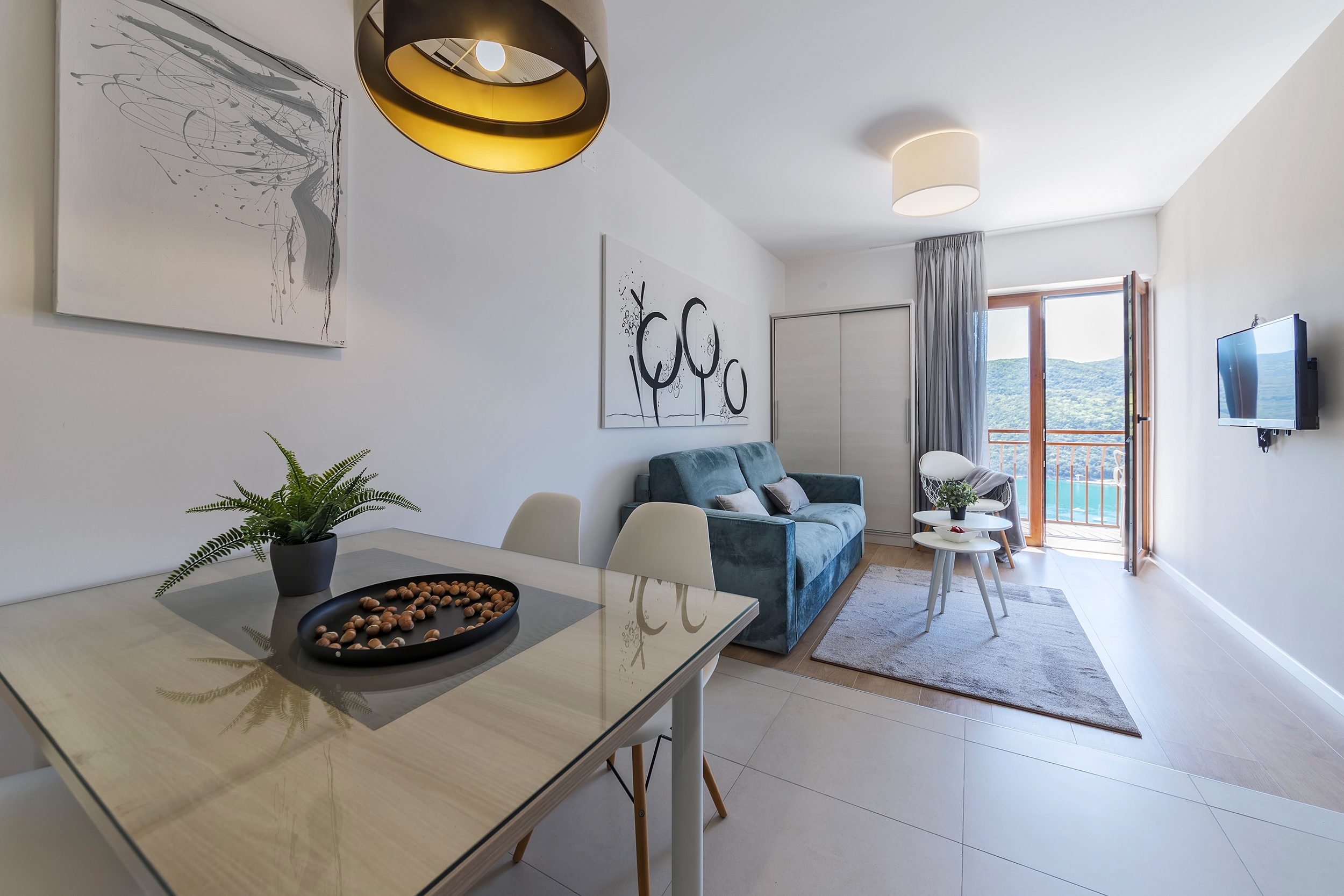 Two bedroom apartment with balcony and sea view Rabac, Labin  A-b