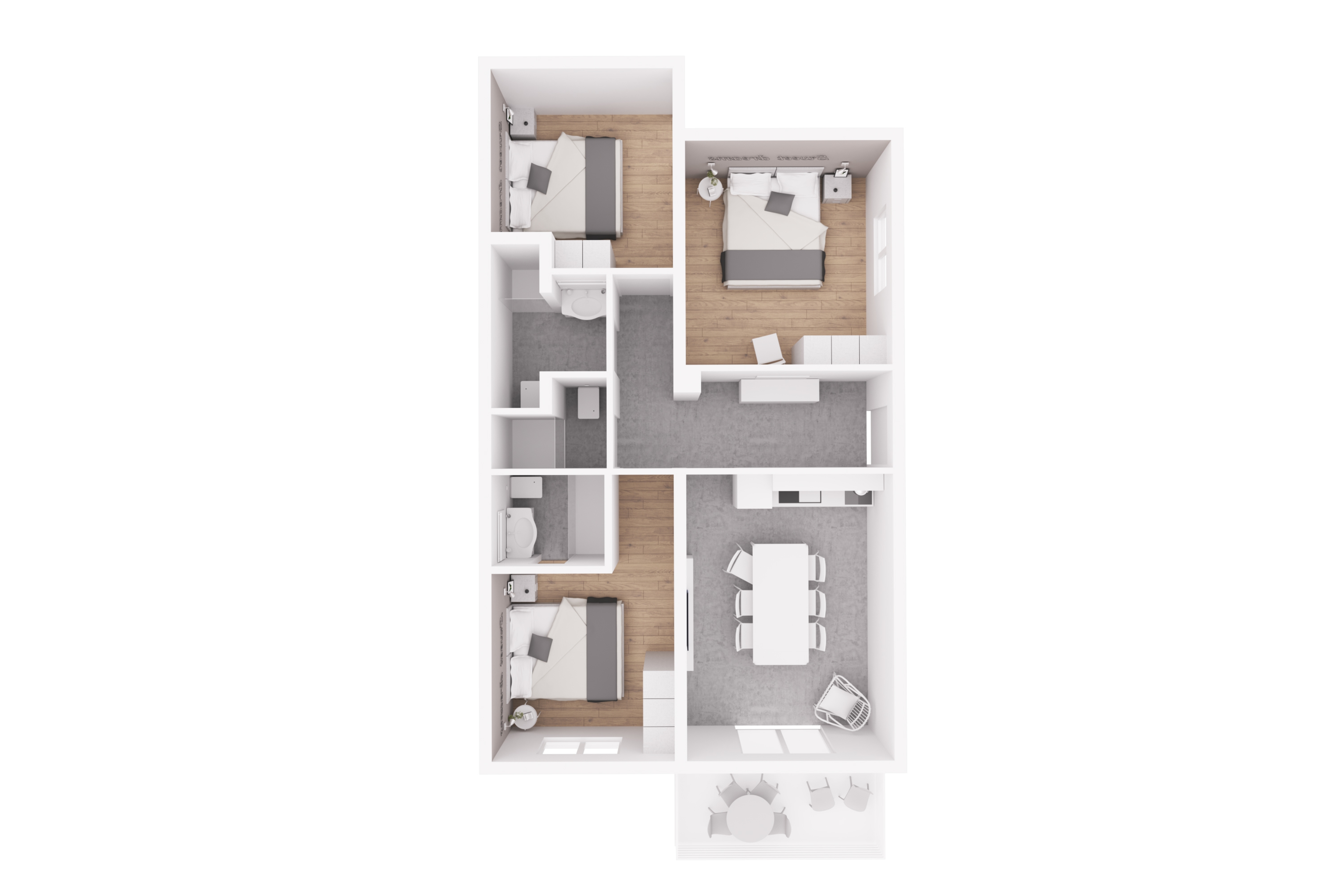 Three bedroom apartment with terrace and sea view Rabac, Labin  A-a