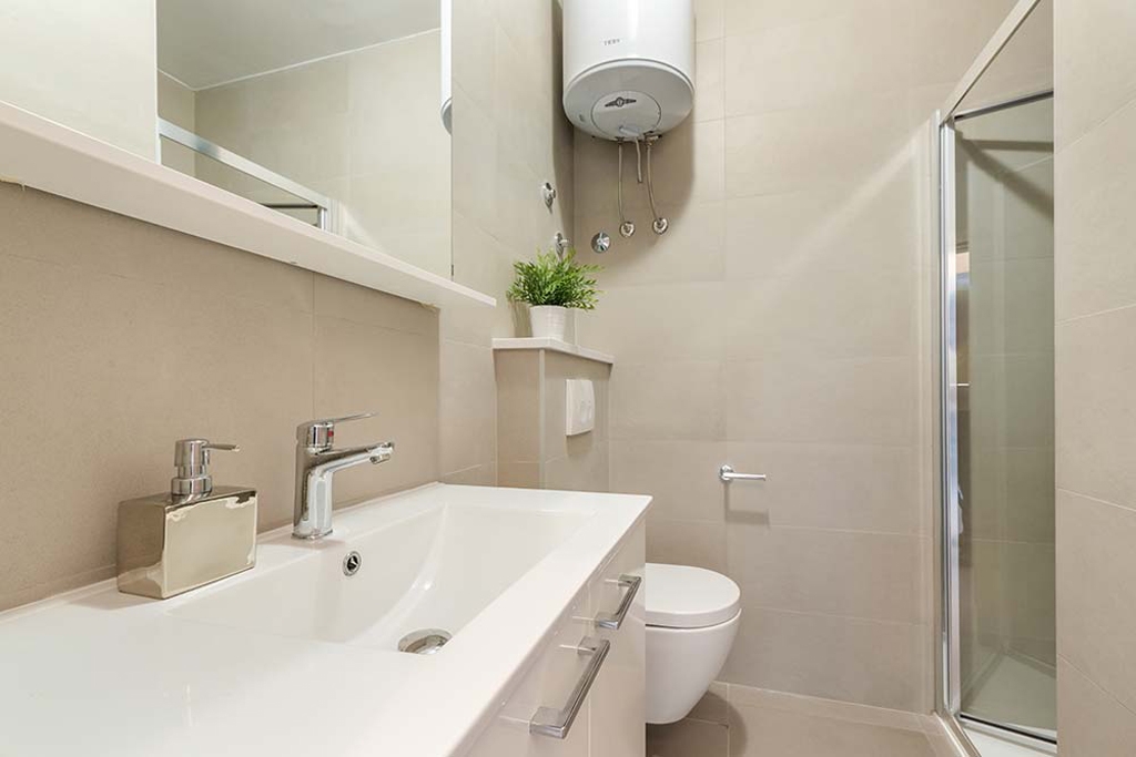 One bedroom apartment with terrace and sea view Rabac, Labin  A-f