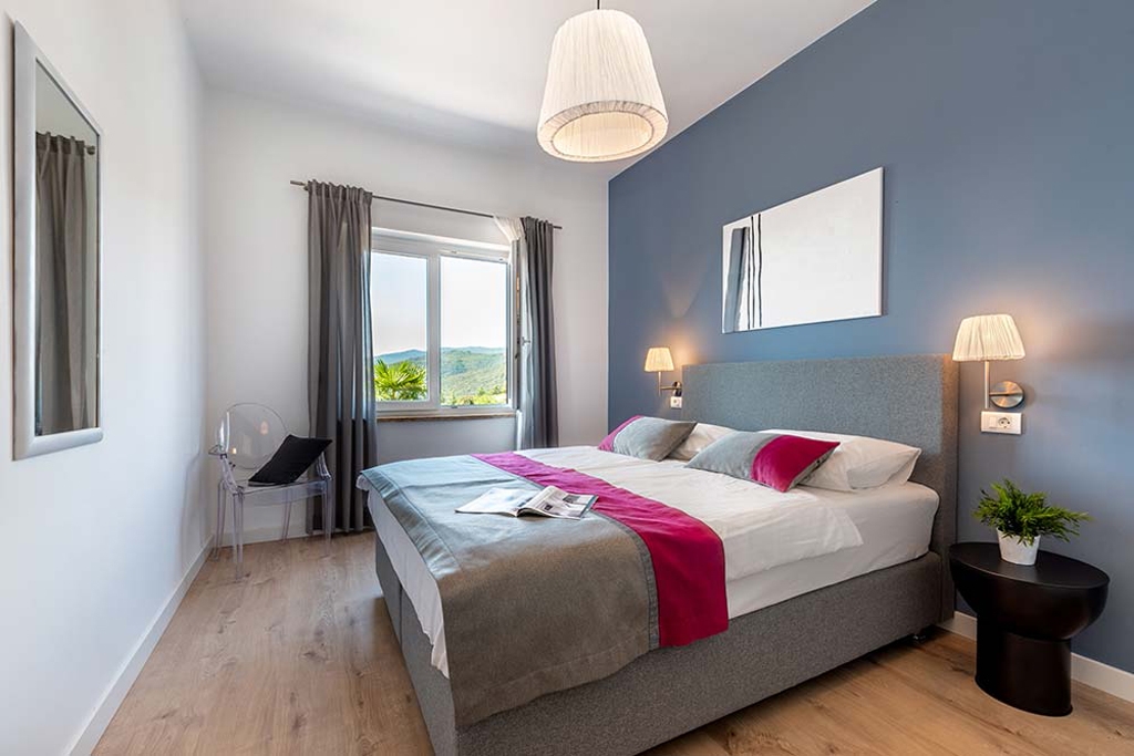 One bedroom apartment with terrace and sea view Rabac, Labin  A-f