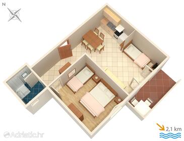 Plan Valbandon, Plan in the apartment, WIFI.
