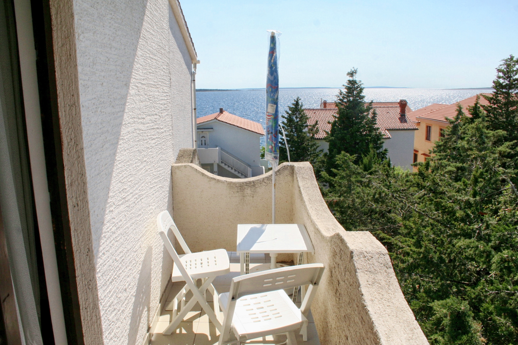 Studio flat with balcony and sea view Mandre, Pag (AS-3084-c)