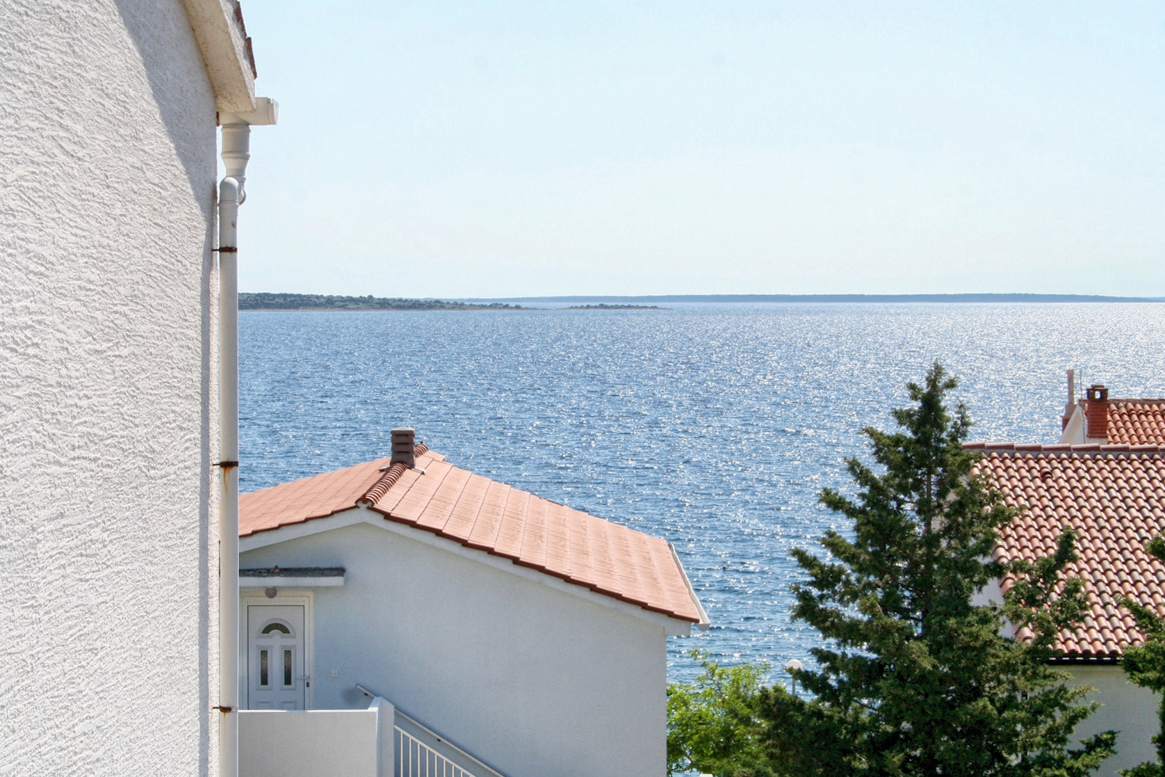 Studio flat with balcony and sea view Mandre, Pag (AS-3084-c)