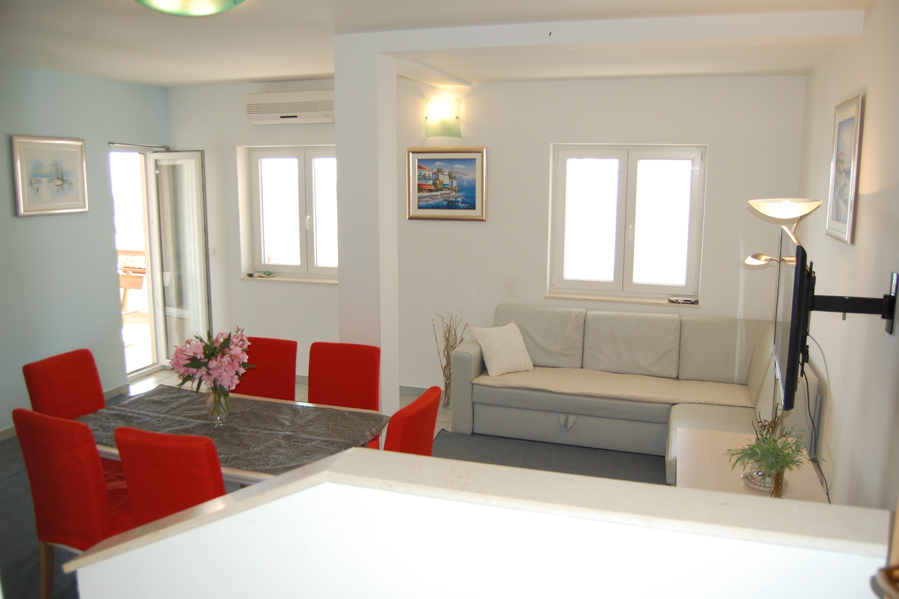 Two bedroom apartment with terrace and sea view Bilo, Primošten  A-g