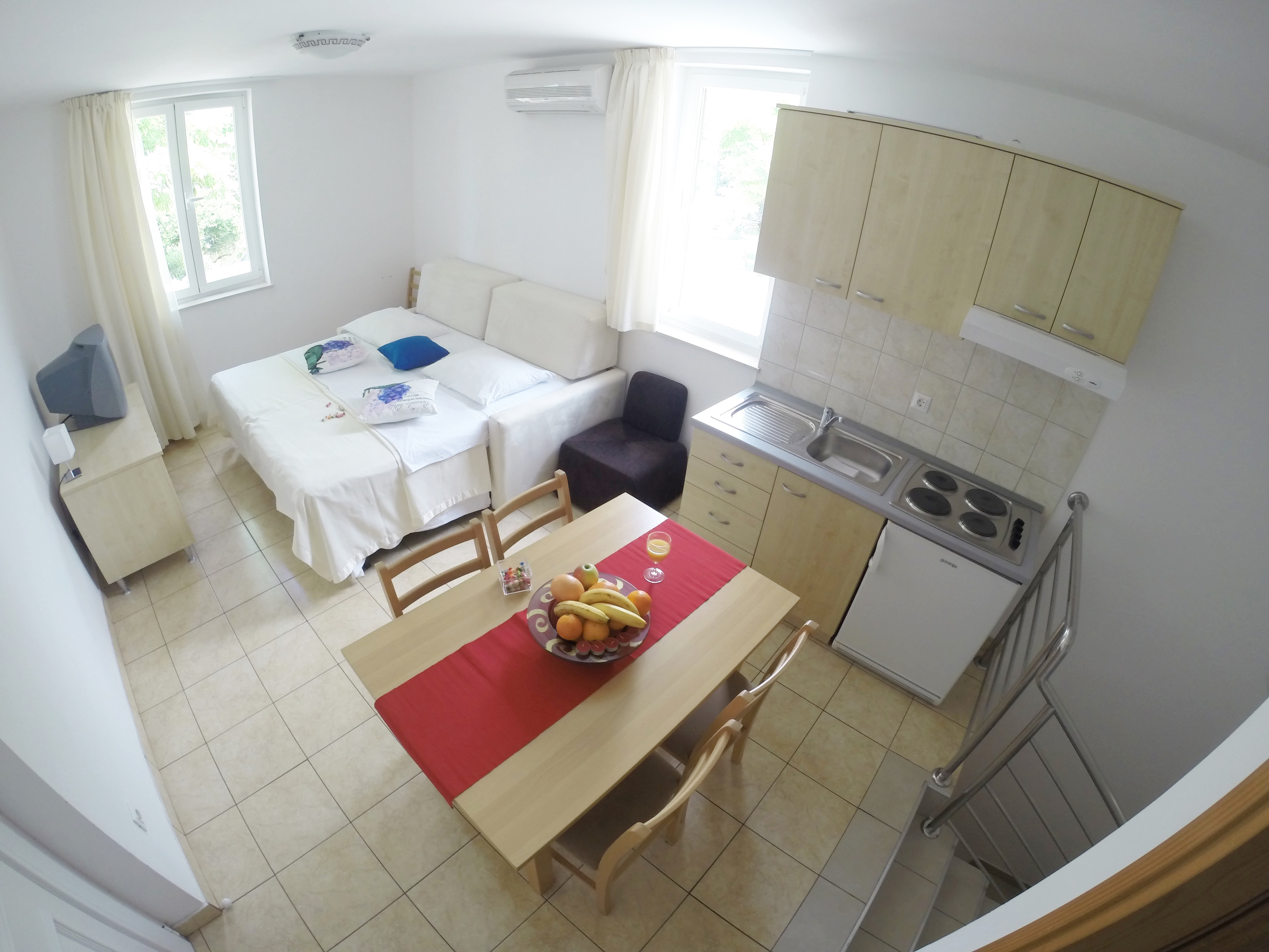 One bedroom apartment with air-conditioning Vinjerac, Zadar (A-3093-e)