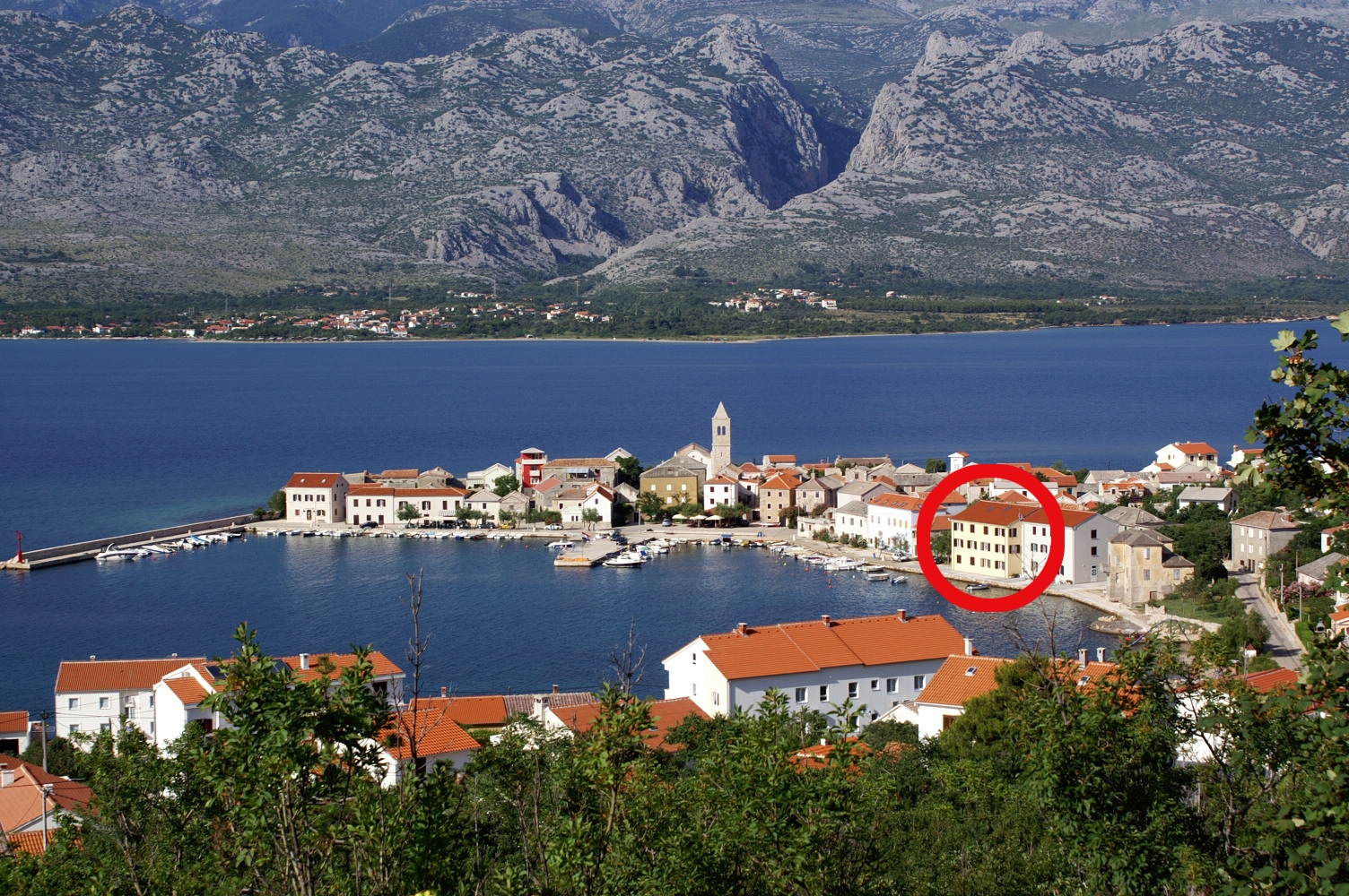 One bedroom apartment with air-conditioning Vinjerac, Zadar (A-3093-f)