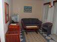 Living room Rogoznica, Living room in the apartment, air condition available, (pet friendly) and WiFi.