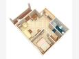 Rogoznica, Plan in the apartment, (pet friendly) and WiFi.