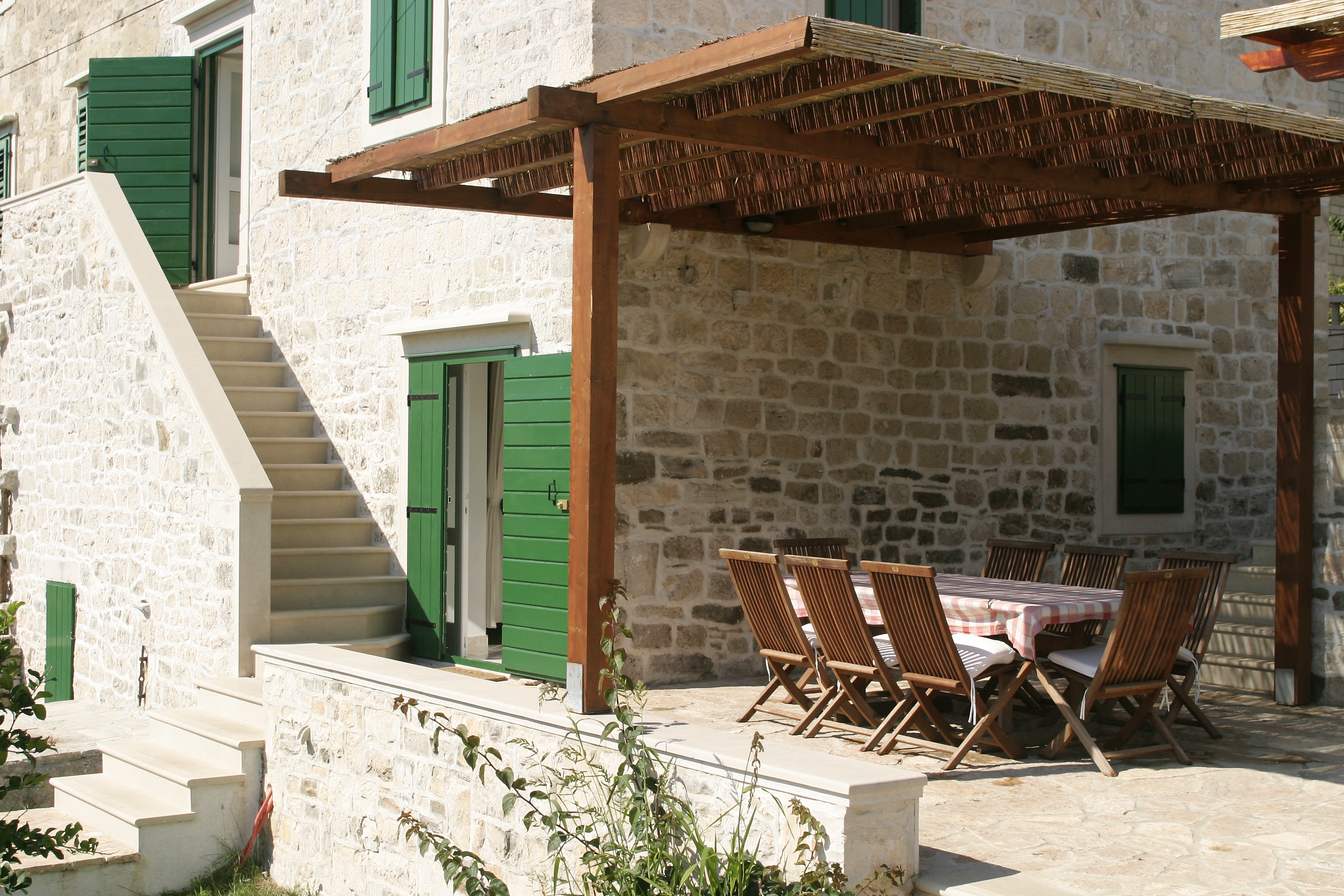 Three bedroom house with terrace and sea view Sumartin, Brač  K