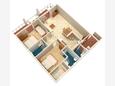 Podaca, План в размещении типа apartment, WiFi.