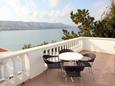 Pag, Terrasse dans l’hébergement en type apartment, avec la vue sur la mer, animaux acceptés et WiFi.