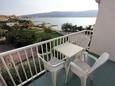 Pag, Balkon in the studio-apartment, with a sea view, (pet friendly) en WiFi.