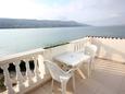 Pag, Terrasse dans l’hébergement en type studio-apartment, avec la vue sur la mer, animaux acceptés et WiFi.