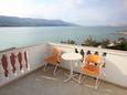 Pag, Terrasse dans l’hébergement en type studio-apartment, avec la vue sur la mer, animaux acceptés et WiFi.