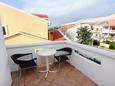 Pag, Terrasse dans l’hébergement en type room, avec la vue sur la mer, animaux acceptés et WiFi.