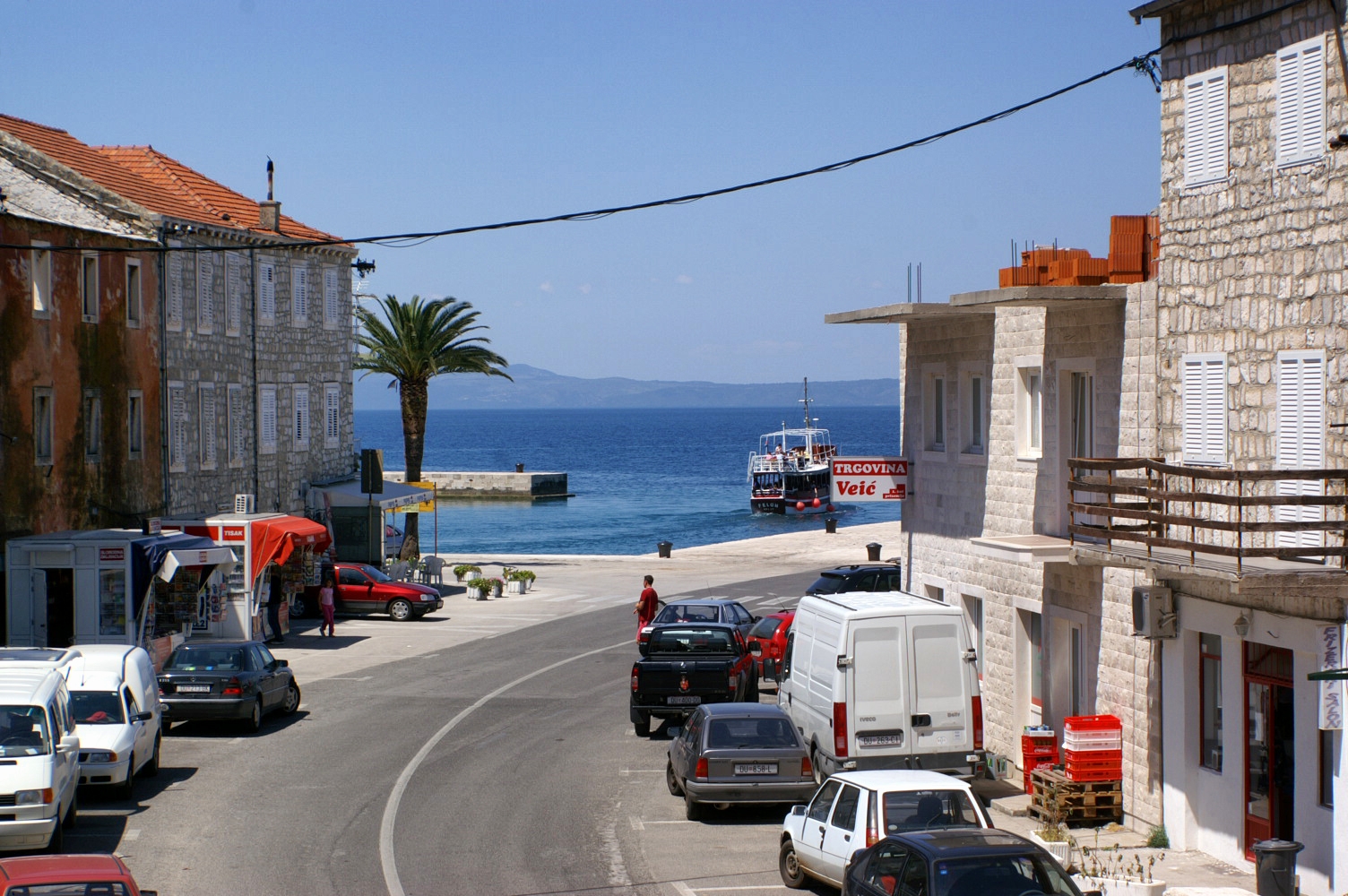 Two bedroom apartment with balcony and sea view Trpanj, Pelješac  A-g