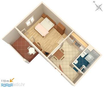 Trpanj, План в размещении типа apartment, Домашние животные допускаются и WiFi.