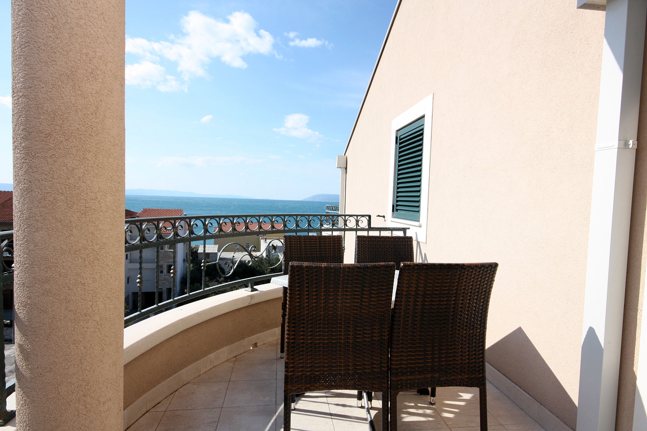Two bedroom apartment with balcony and sea view Tučepi, Makarska (A-3193-a)