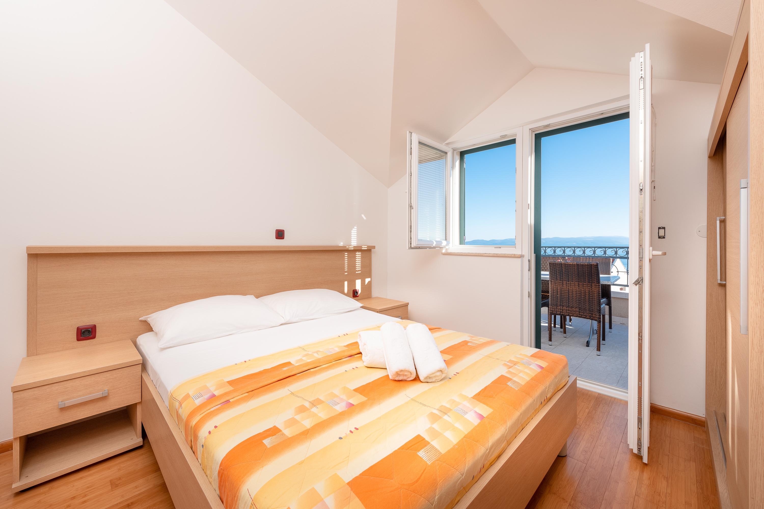 Two bedroom apartment with balcony and sea view Tučepi, Makarska (A-3193-b)
