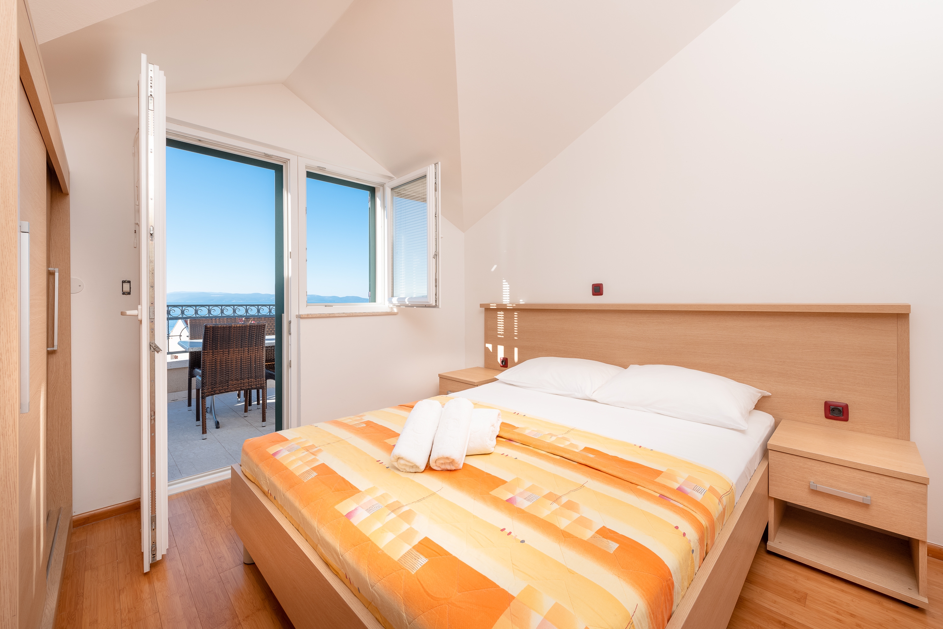 Two bedroom apartment with balcony and sea view Tučepi, Makarska (A-3193-c)