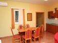 Rogoznica, Comedor in the apartment, air condition available, (pet friendly) y WiFi.