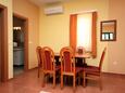 Rogoznica, Comedor in the apartment, air condition available, (pet friendly) y WiFi.