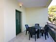 Rogoznica, Terrace in the apartment, with a sea view, (pet friendly) and WiFi.