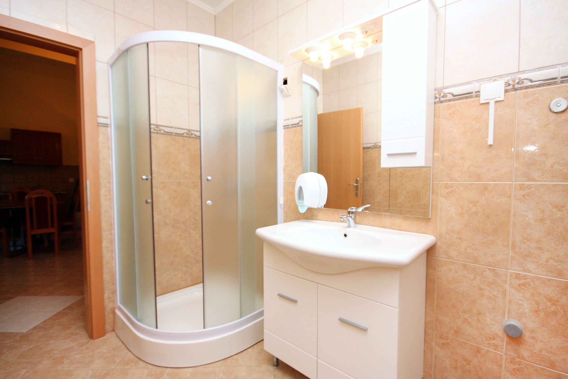 Two bedroom apartment near beach Rogoznica  A-c