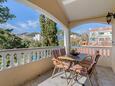 Barbat, Terrace in the apartment, with a sea view, (pet friendly) and WiFi.