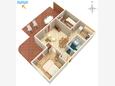 Kampor, План в размещении типа apartment, WiFi.