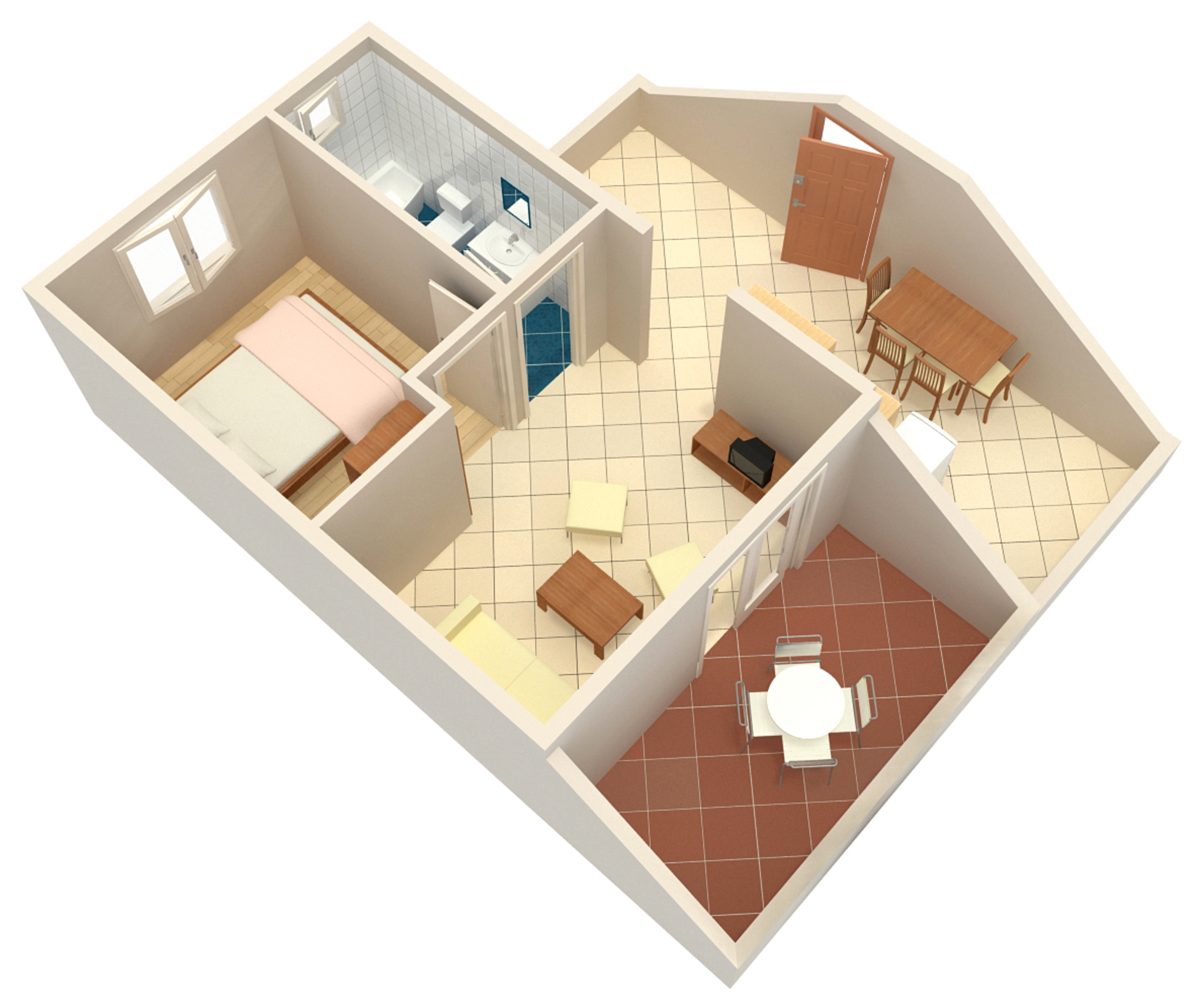 One bedroom apartment near beach Kampor, Rab  A-j