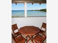 Terrace Kampor, Terrace in the apartment, with a sea view and WiFi.