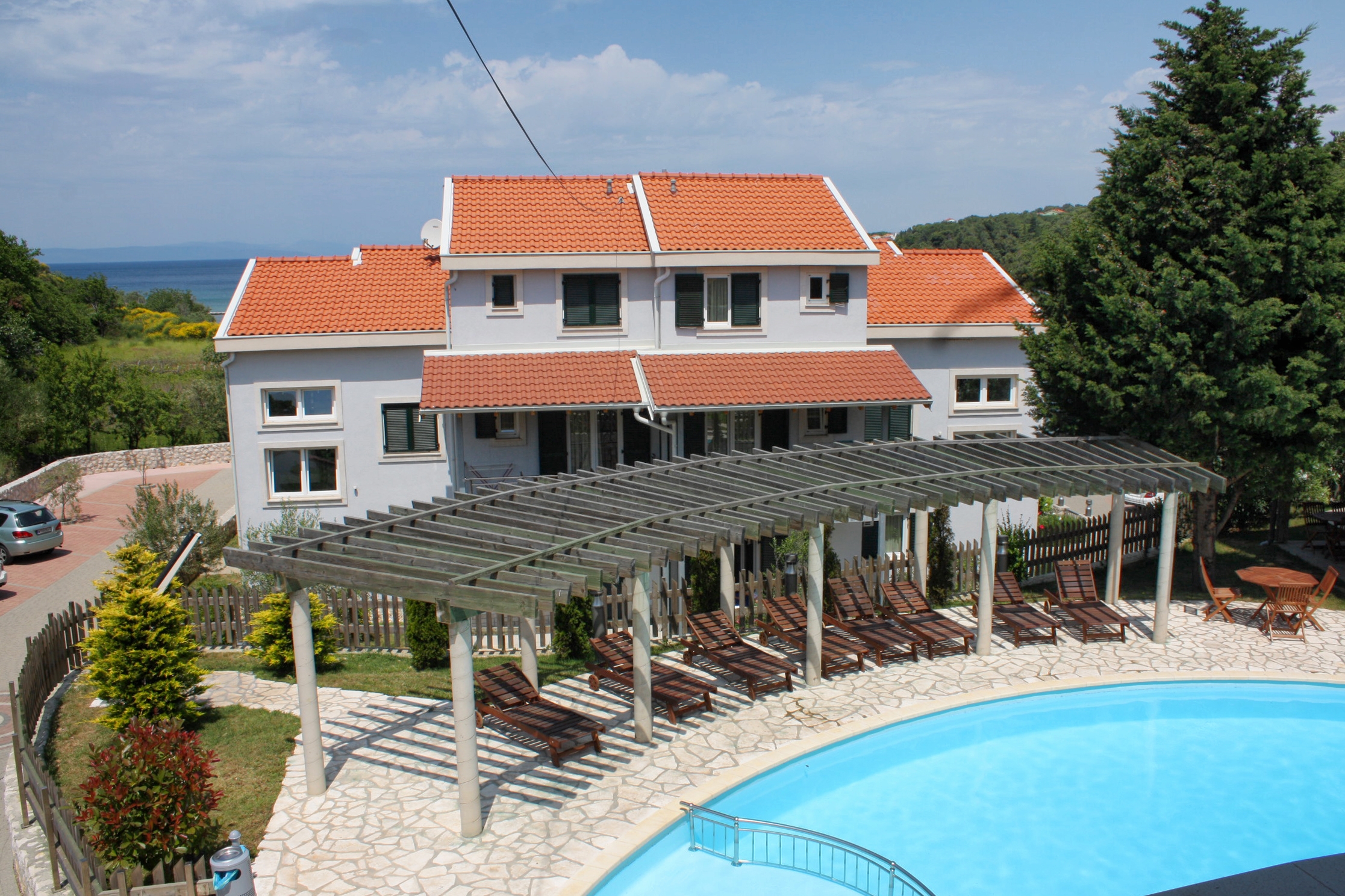 One bedroom apartment with terrace and sea view Kampor, Rab  A-c
