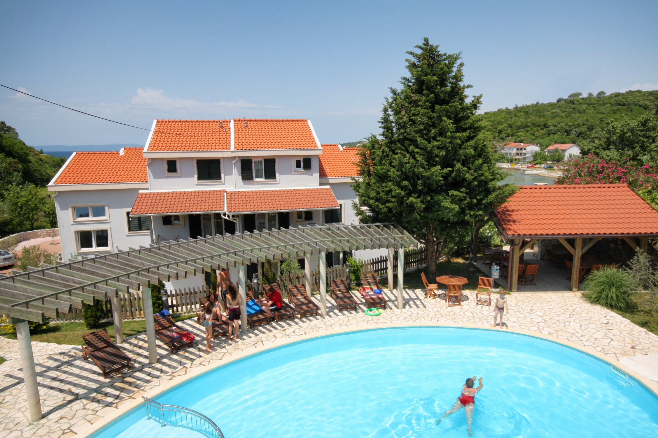One bedroom apartment with terrace and sea view Kampor, Rab  A-d