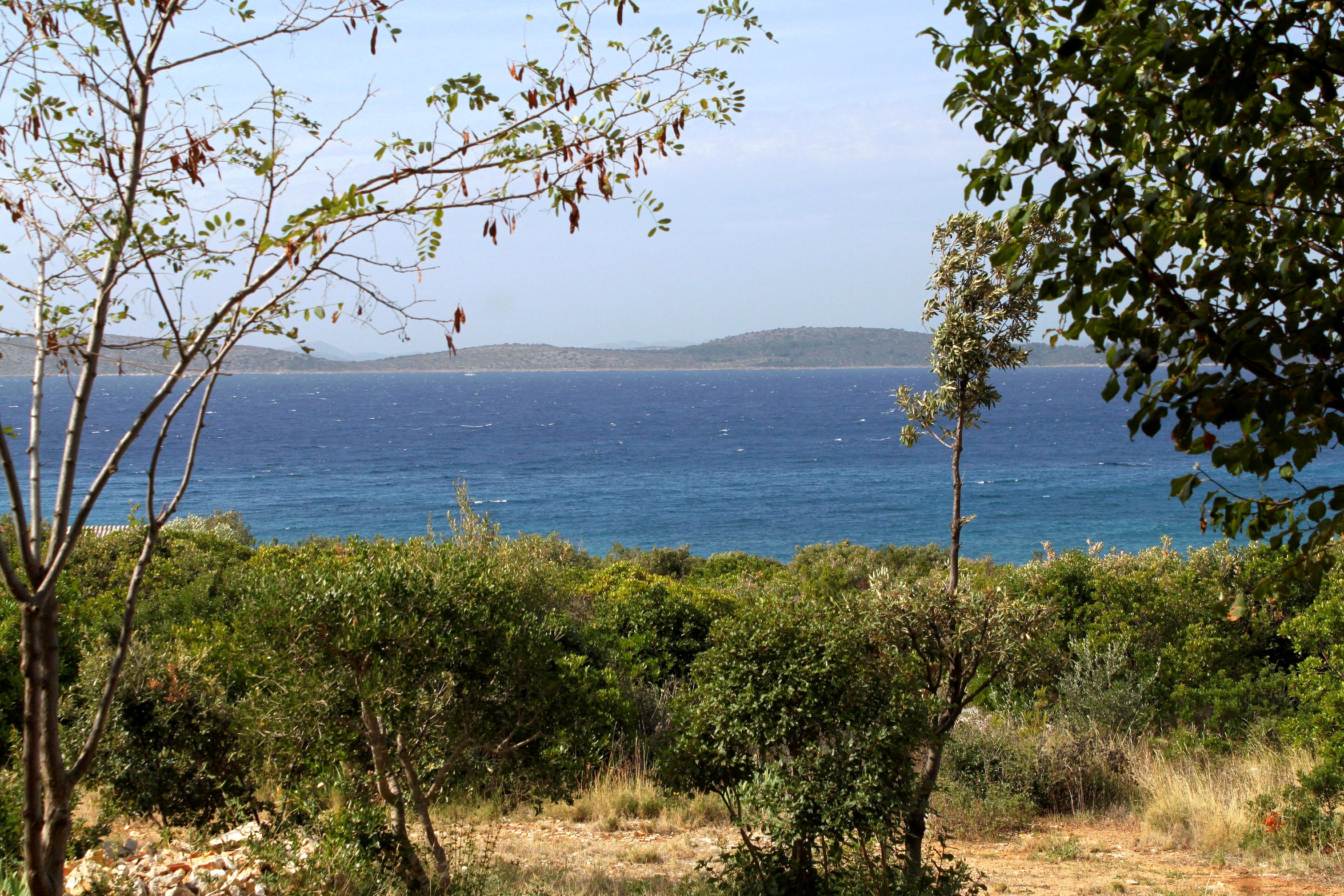 Two bedroom house with terrace and sea view Cove Zuborovica, Pašman  K