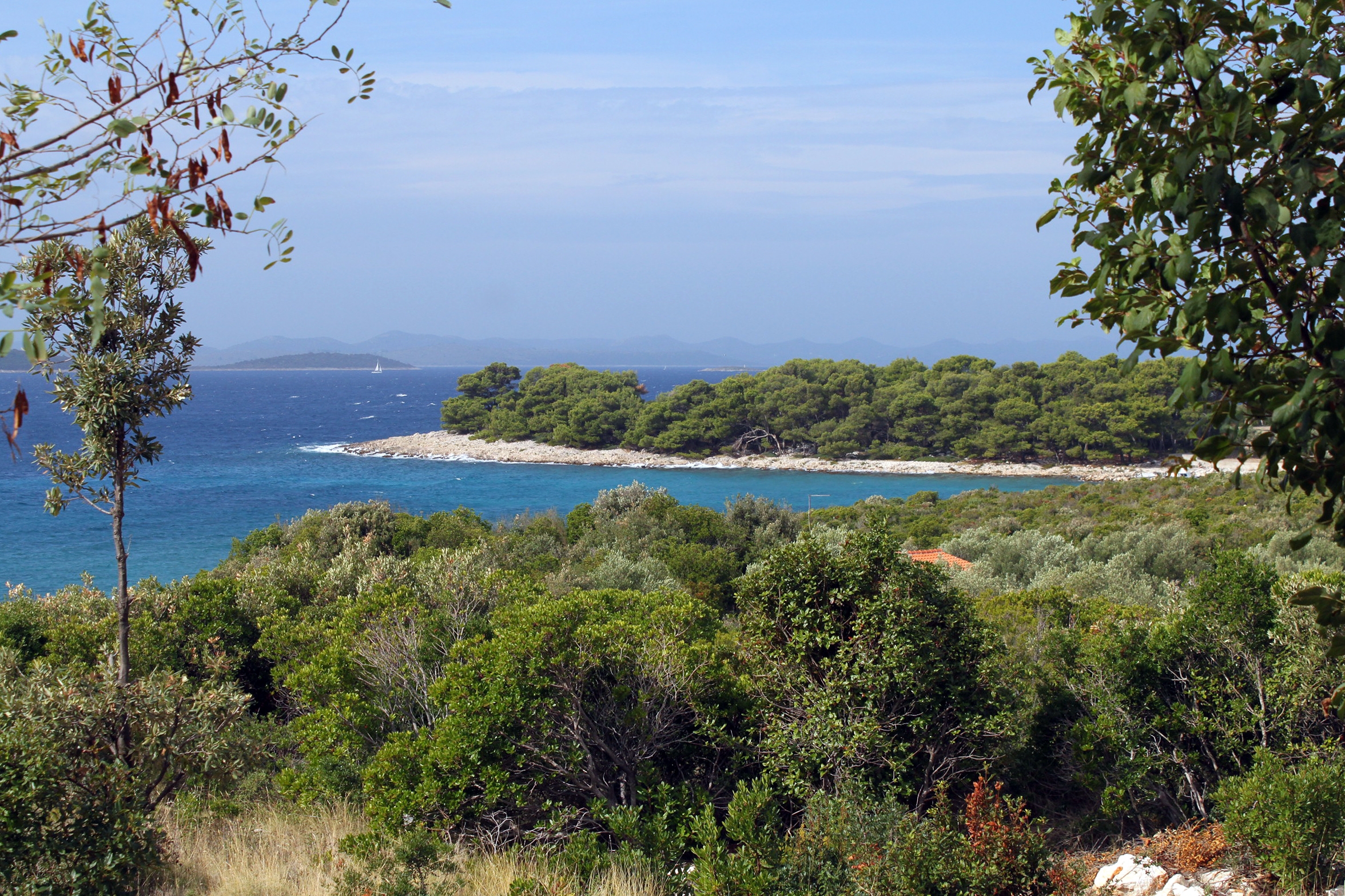 Two bedroom house with terrace and sea view Cove Zuborovica, Pašman  K