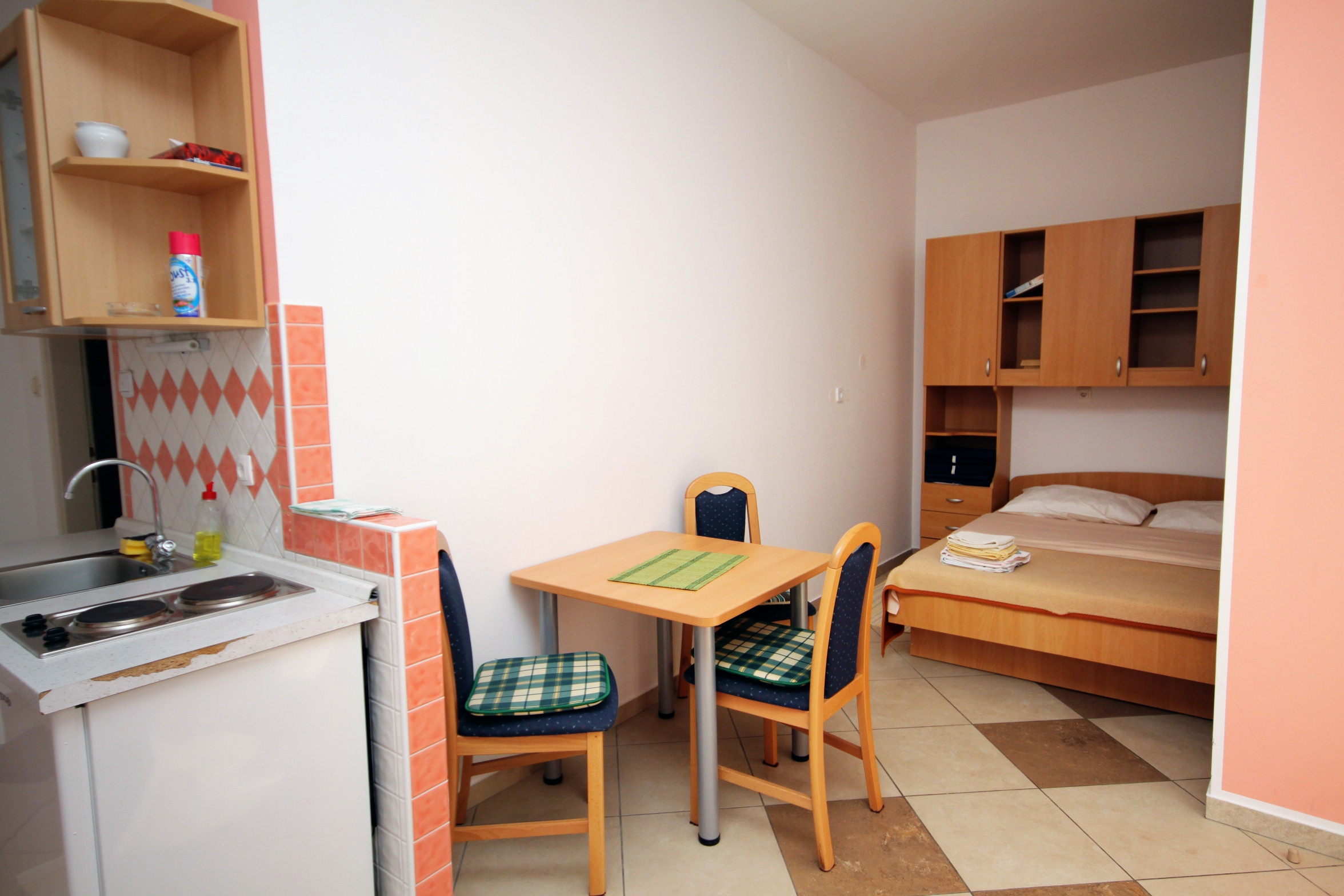 Studio flat with air-conditioning Baška, Krk  AS-a