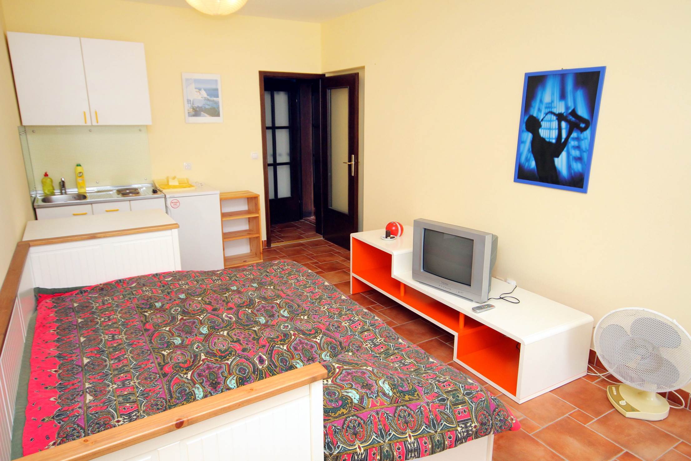 Studio apartman s terasom i pogledom na more Jadranovo, Crikvenica  AS-b