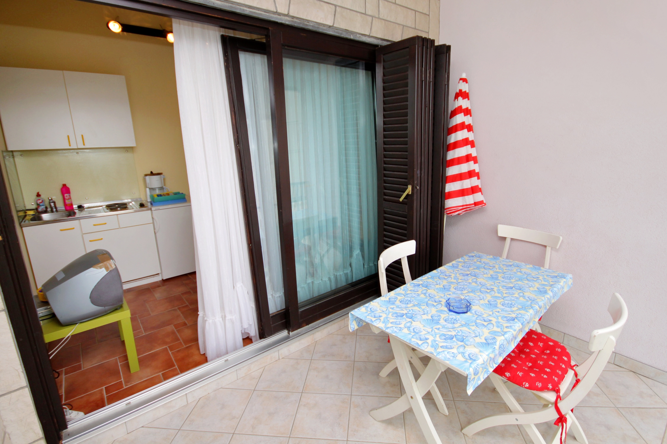 Studio apartman s terasom i pogledom na more Jadranovo, Crikvenica  AS-c