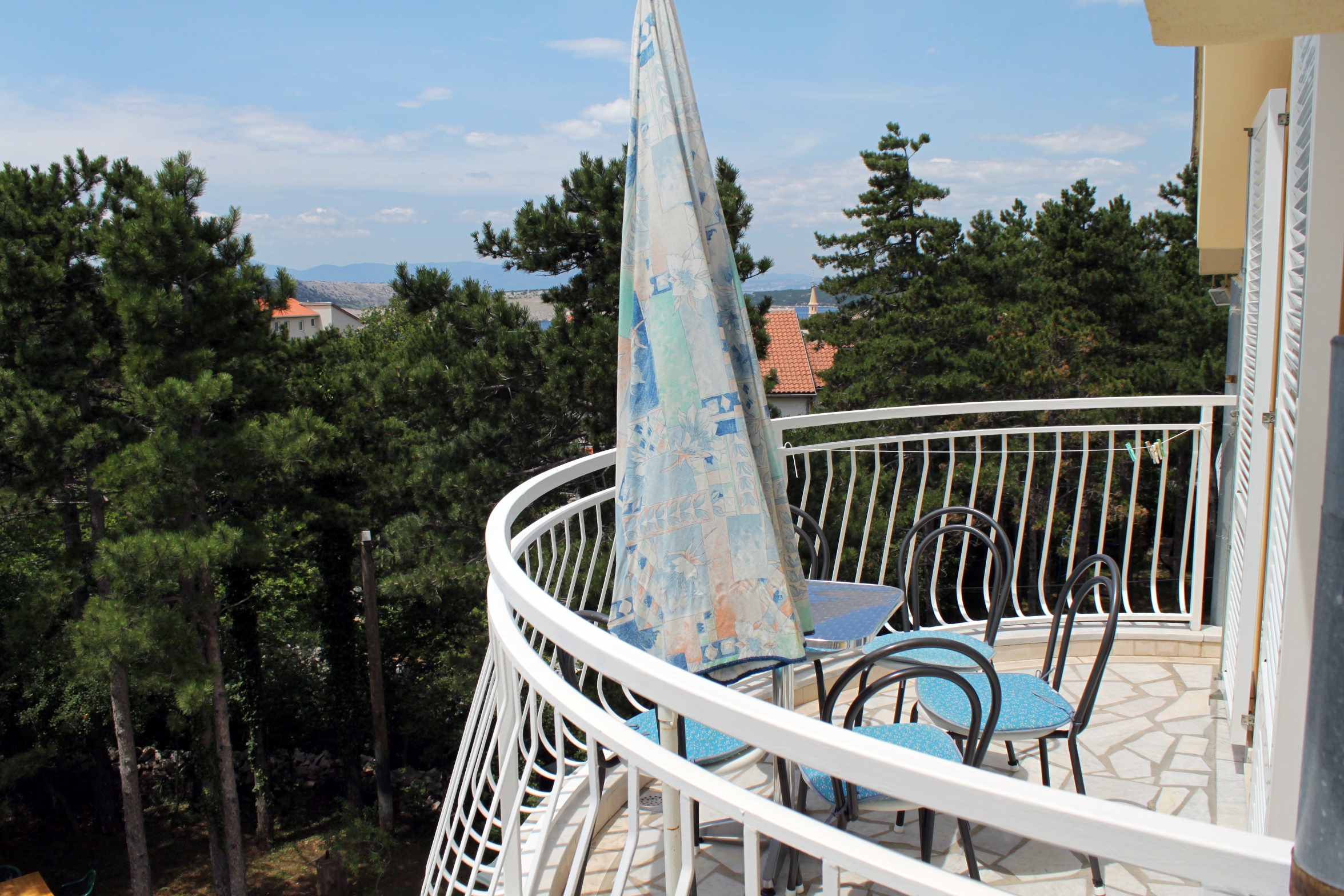 One bedroom apartment with terrace and sea view Jadranovo, Crikvenica (A-3238-c)