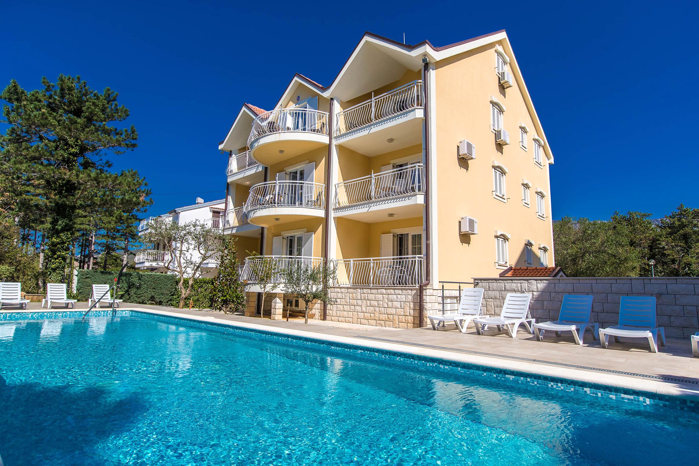 Dvosobni apartman s terasom Jadranovo, Crikvenica  A-a