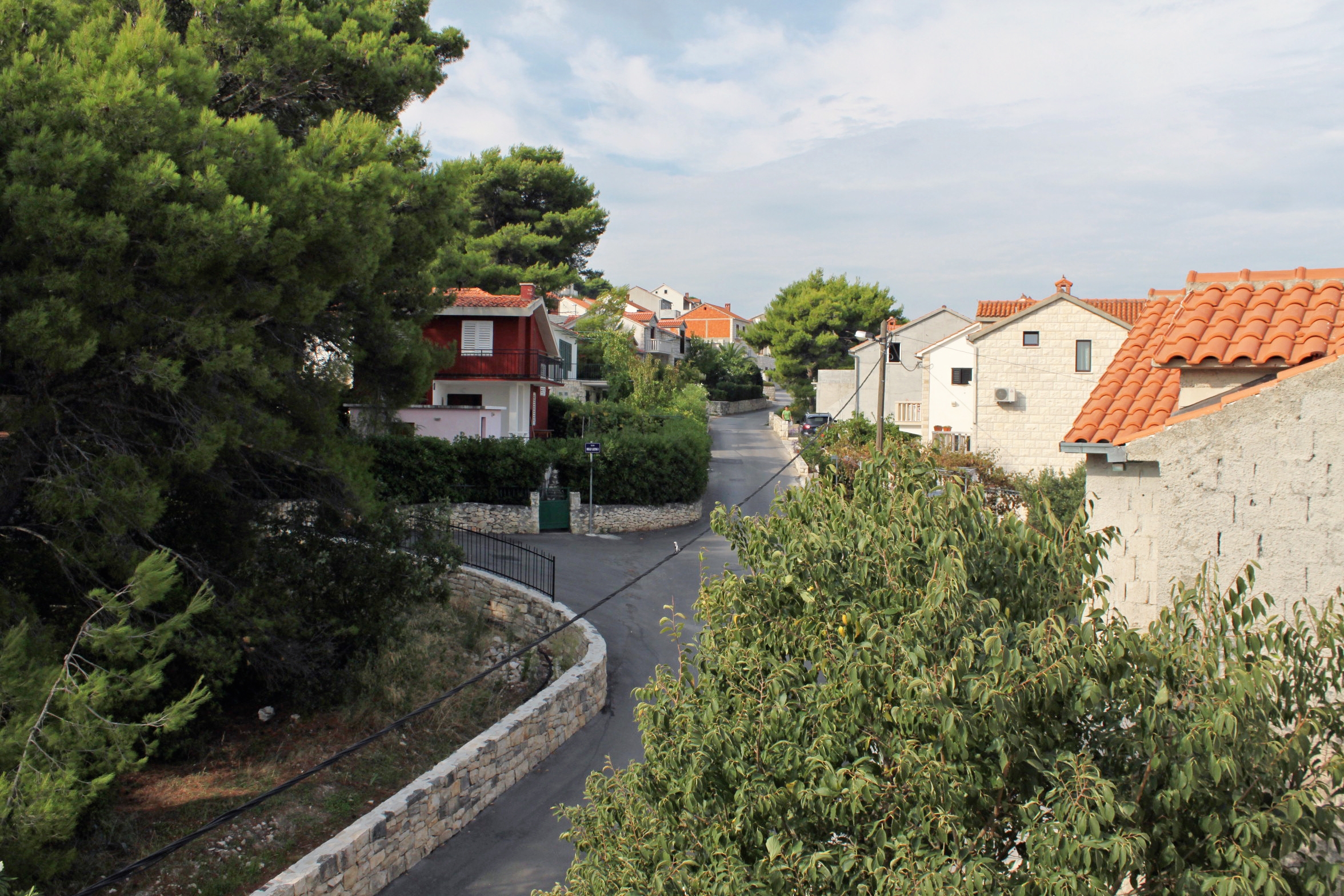 One bedroom apartment with terrace and sea view Postira, Brač  A-b