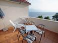 Terrace Postira, Terrace in the apartment, with a sea view and WiFi.