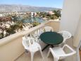 Vinjerac, Terrasse dans l’hébergement en type apartment, avec la vue sur la mer, animaux acceptés et WiFi.