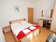 Ložnice Vinjerac, Ložnice v ubytování typu room, s klimatizací, domácí mazlíčci povoleni a WiFi.