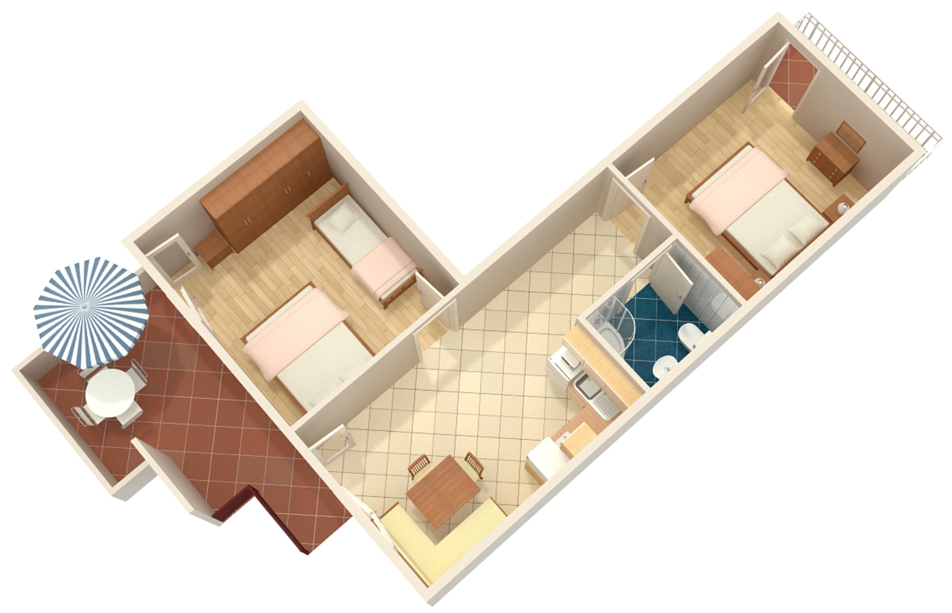 Two bedroom apartment near beach Neviđane, Pašman  A-a