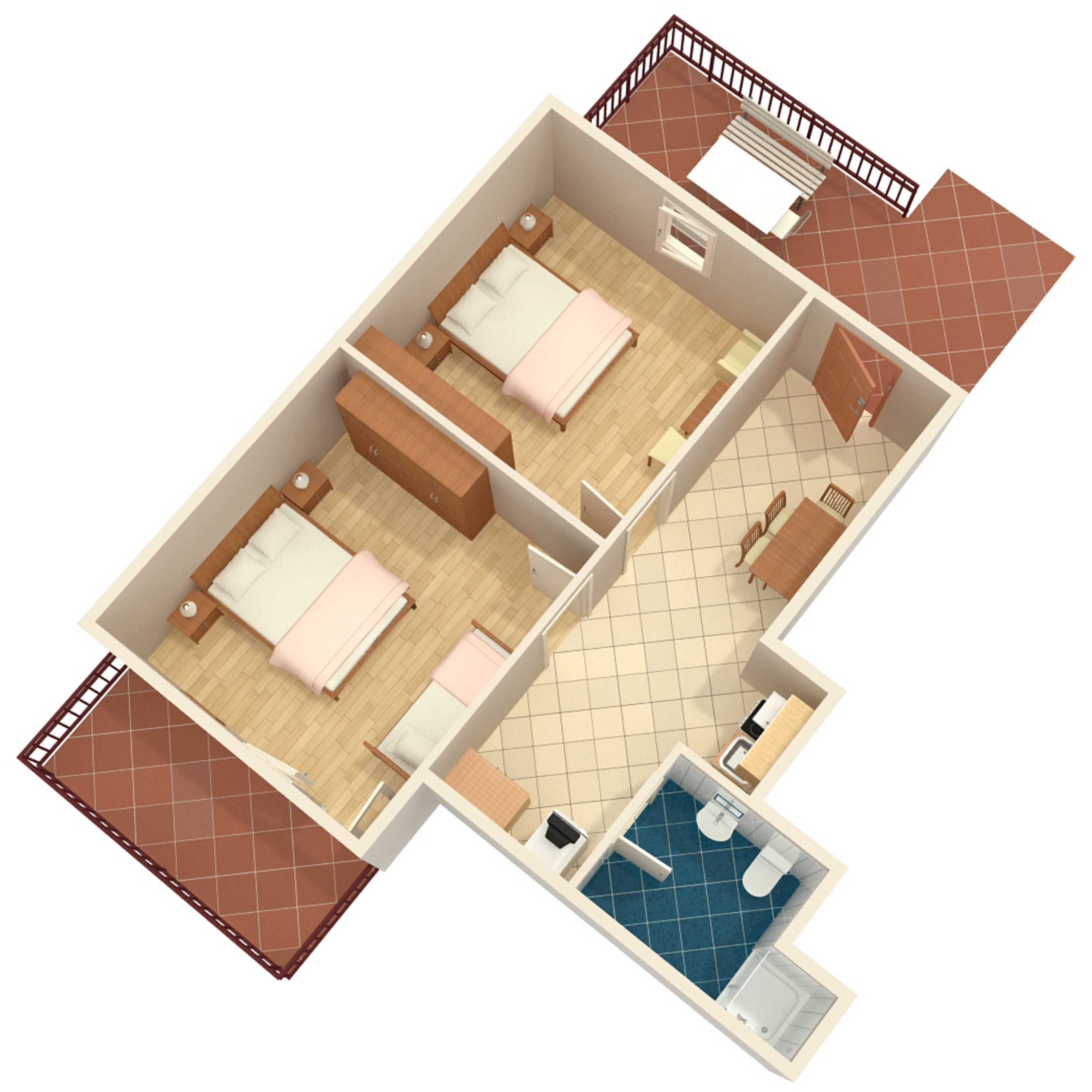 Two bedroom apartment near beach Neviđane, Pašman  A-b