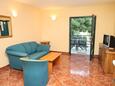 Living room Rogoznica, Living room in the apartment, air condition available, (pet friendly) and WiFi.