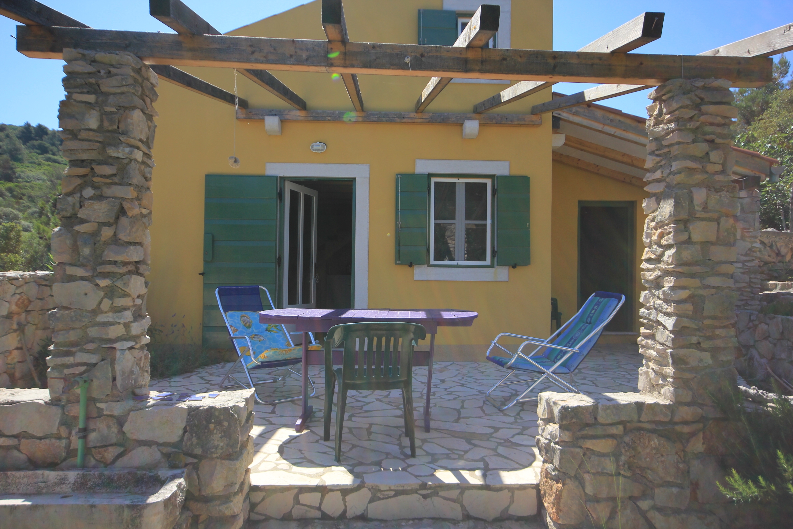 One bedroom house with terrace and sea view Cove Studenčić, Lošinj  K